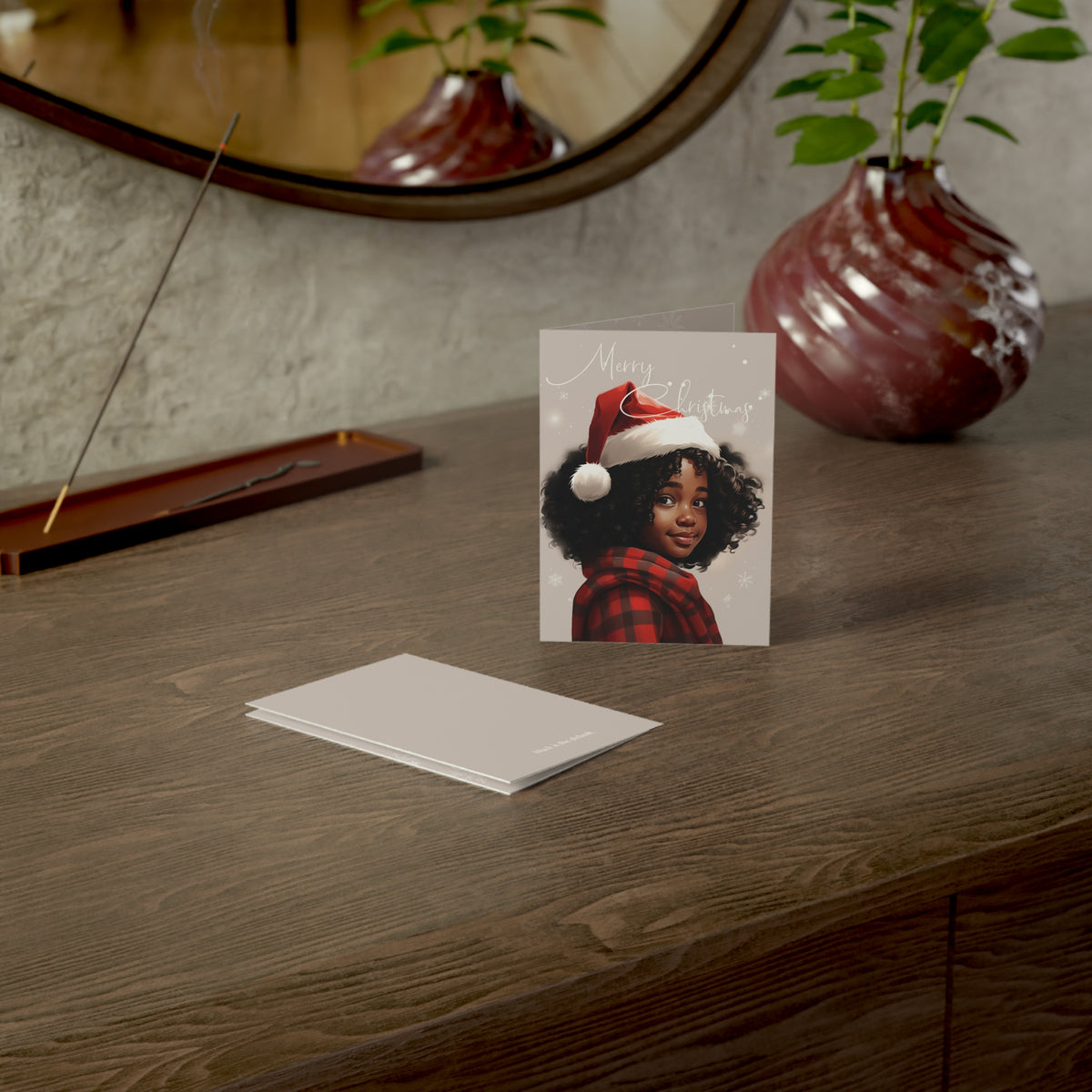 Premium Little Black Girl Greeting Cards (1, 10, 30, and 50pcs)