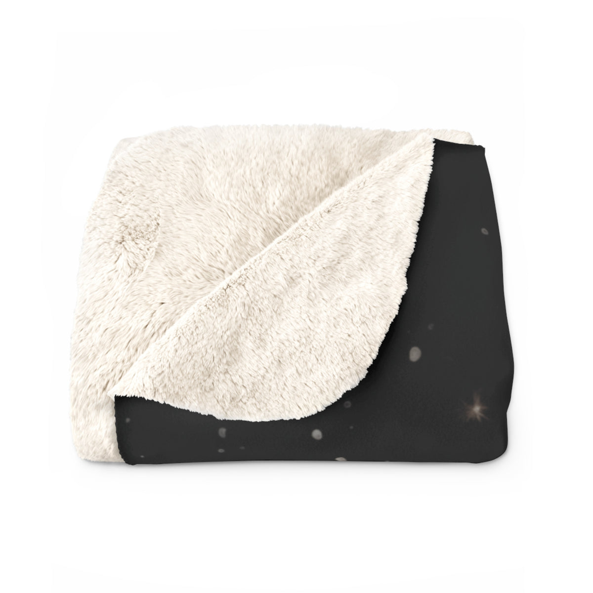 Premium Black Santa Sherpa Fleece Blanket
