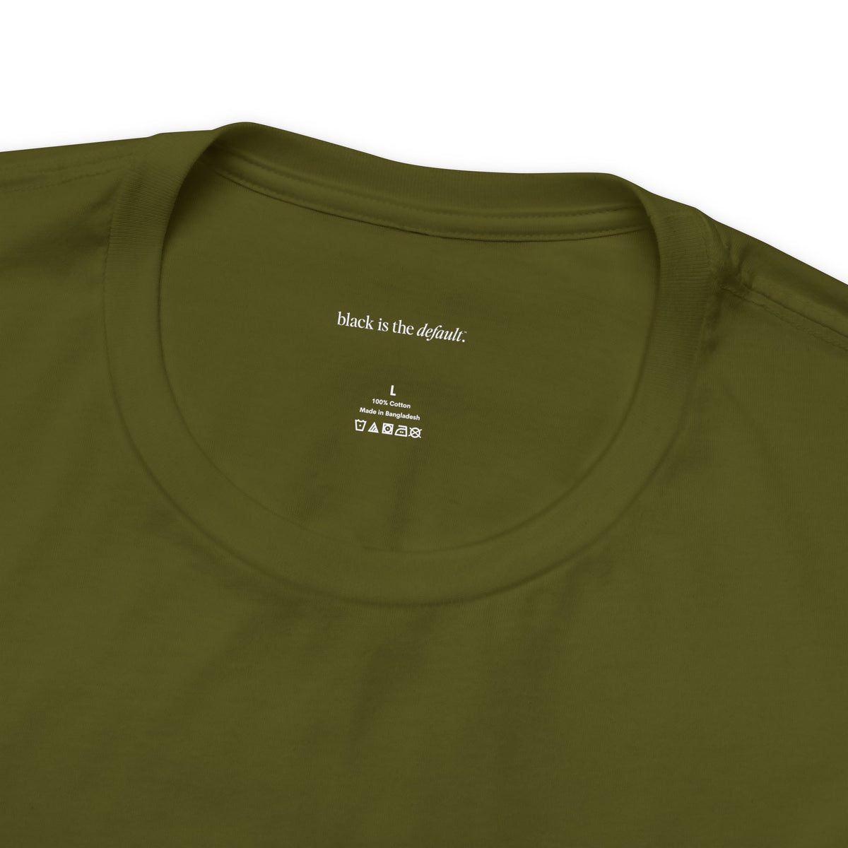 Black is the Default Unisex Jersey Short Sleeve Tee