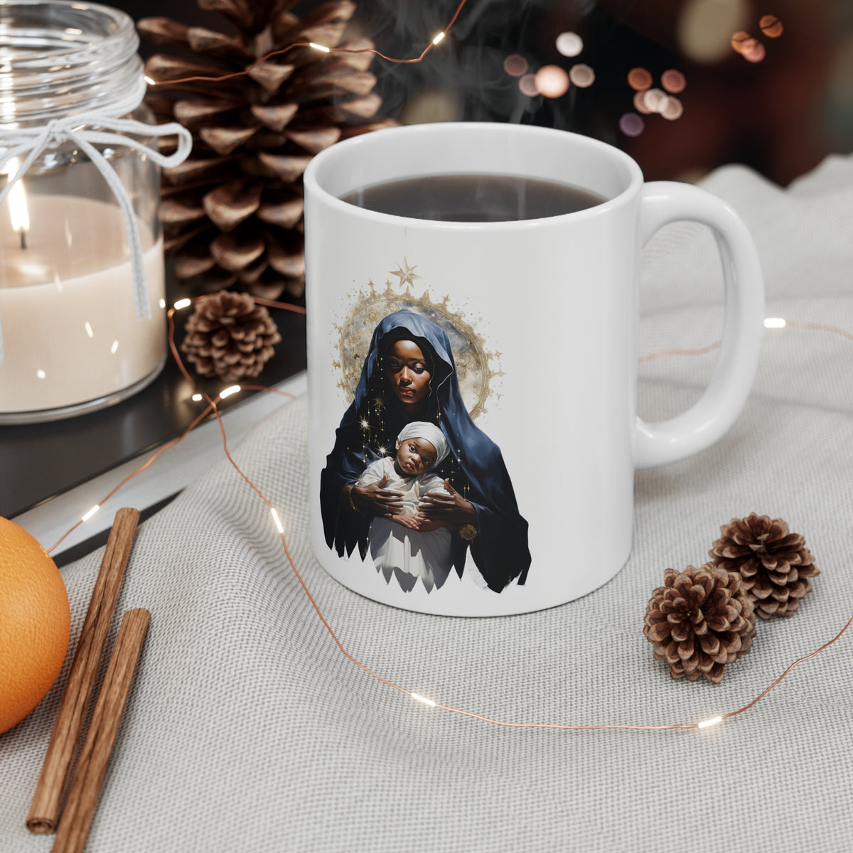 Mother Mary and Baby Ceramic Mug 11oz