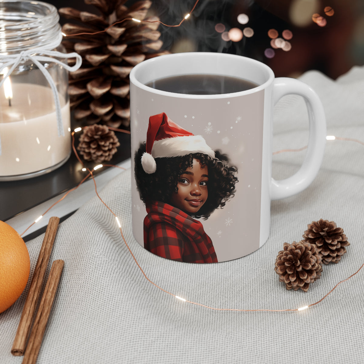 Premium Little Black Girl Ceramic Mug 11oz
