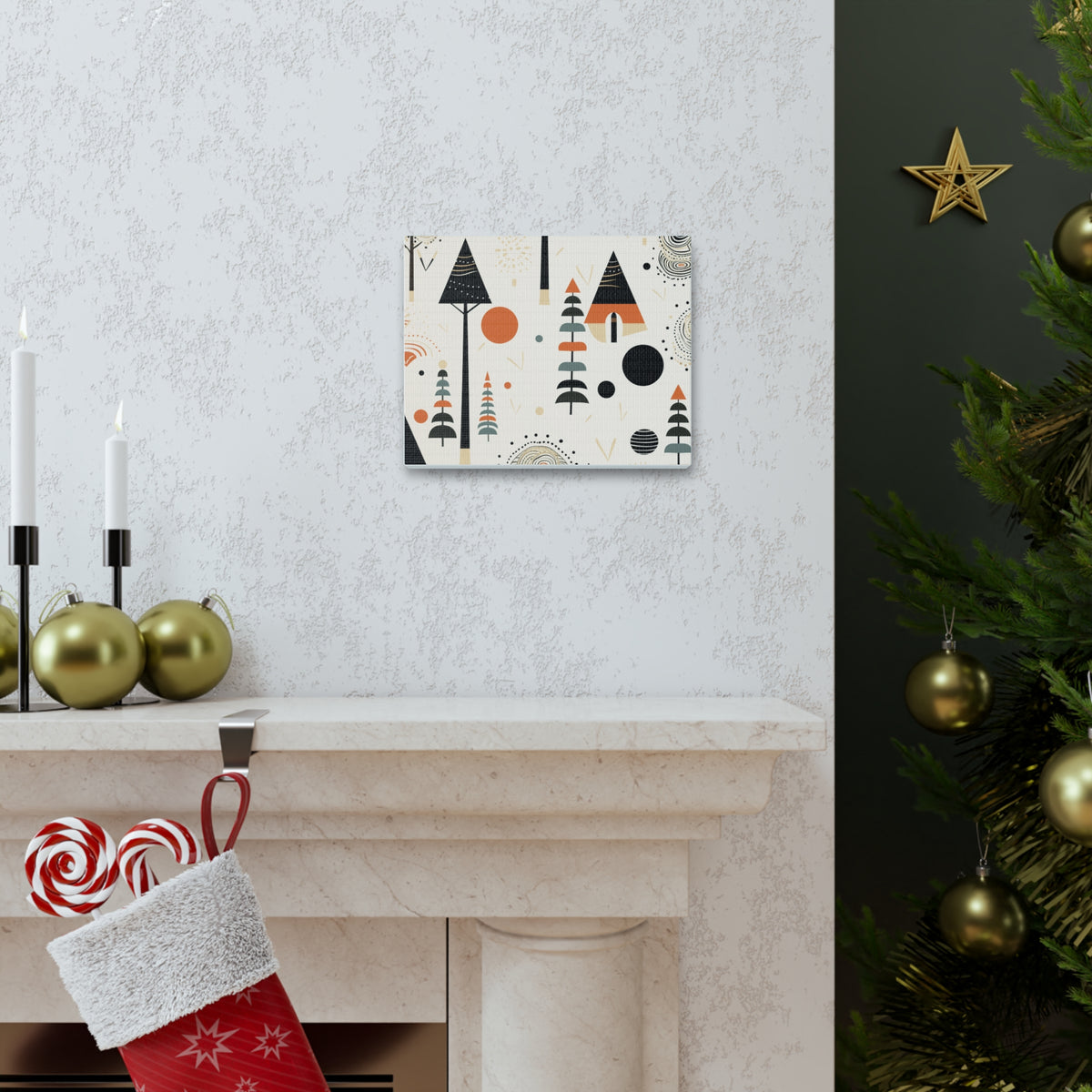 African Inspired Print Canvas Gallery Wraps