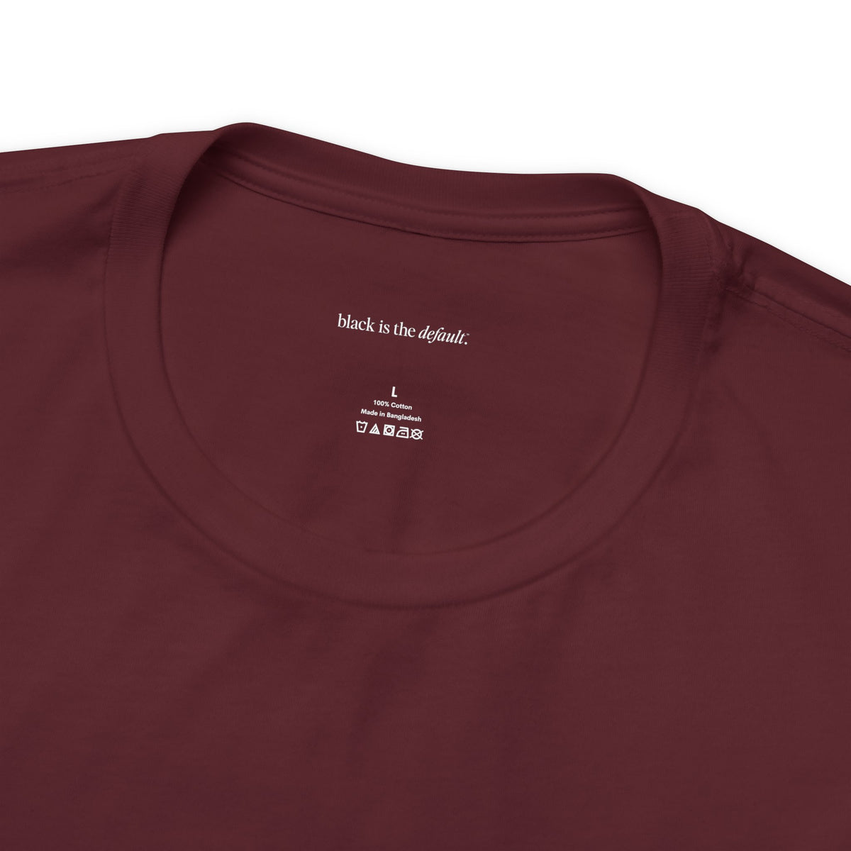 Black is the Default Unisex Jersey Short Sleeve Tee