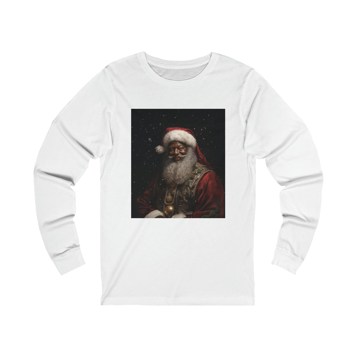 Black Santa Premium Unisex Jersey Long Sleeve Tee