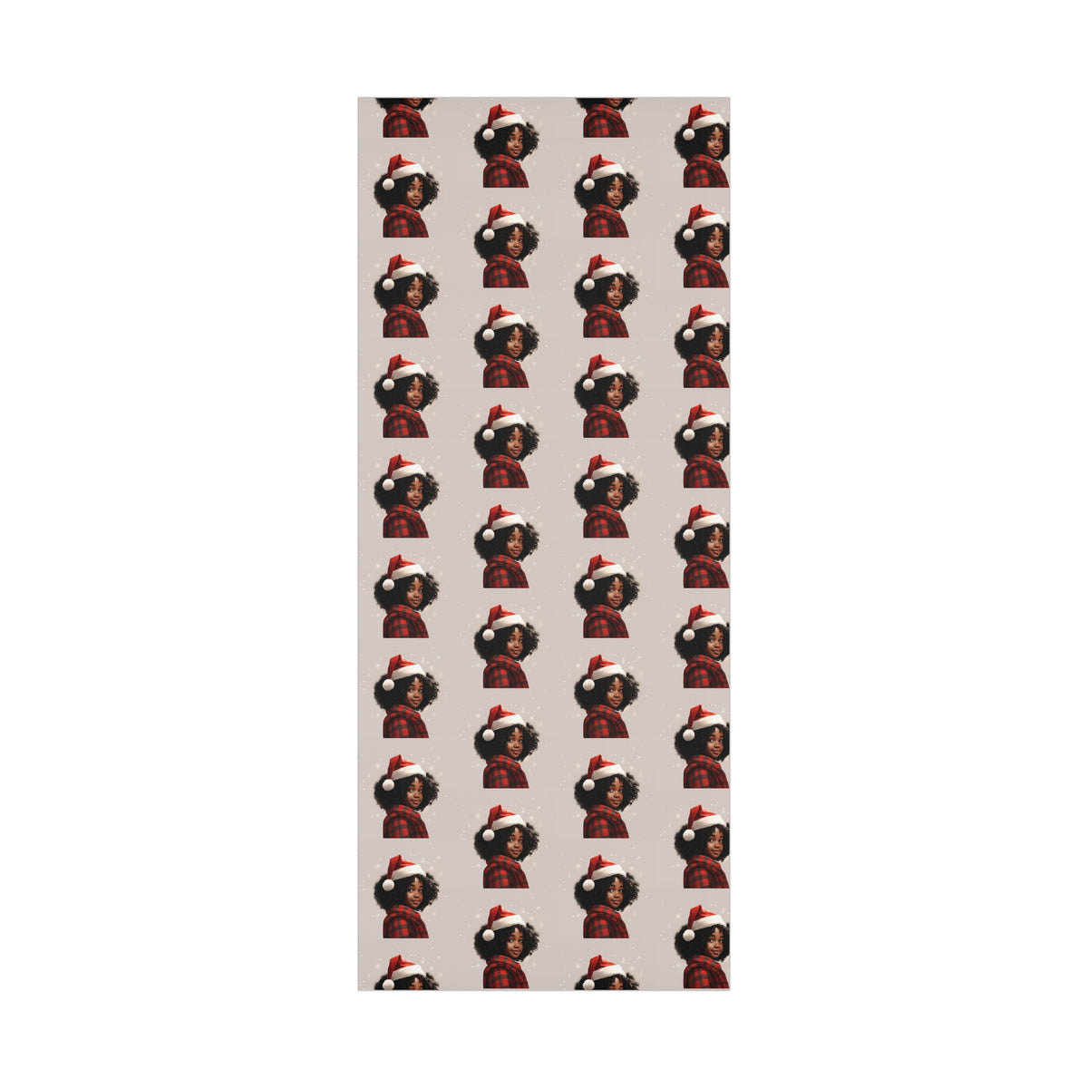 Premium Little Black Girl Gift Wrapping Paper Rolls, 1pc