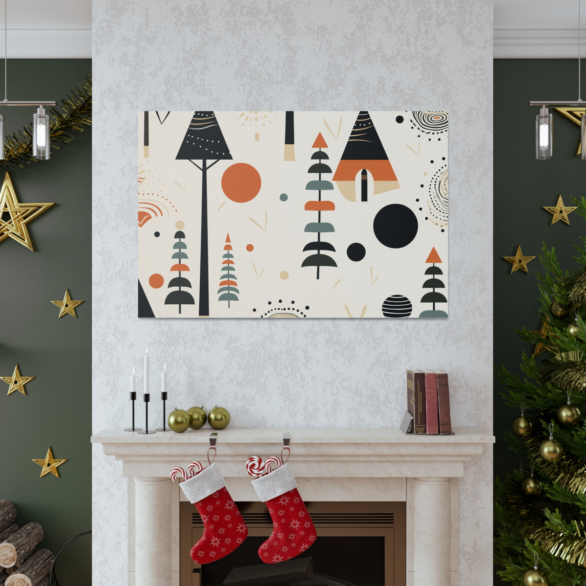 African Inspired Print Canvas Gallery Wraps
