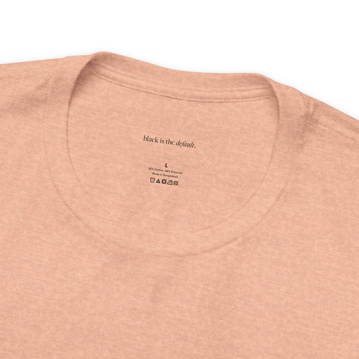 Black is the Default Unisex Jersey Short Sleeve Tee