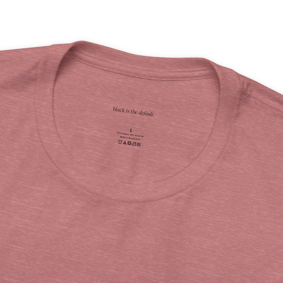 Black is the Default Unisex Jersey Short Sleeve Tee