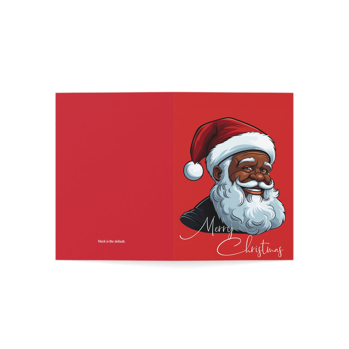 Jolly Black Santa Greeting Cards (1, 10, 30, and 50pcs)
