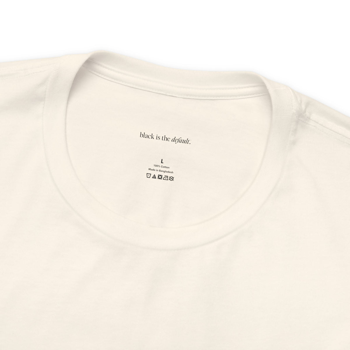 Black is the Default Unisex Jersey Short Sleeve Tee
