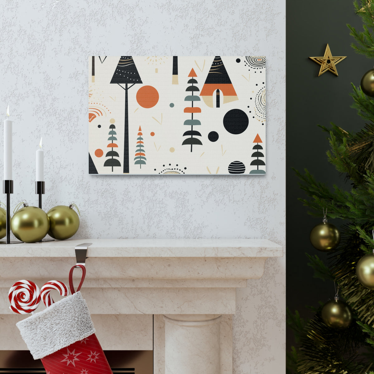 African Inspired Print Canvas Gallery Wraps