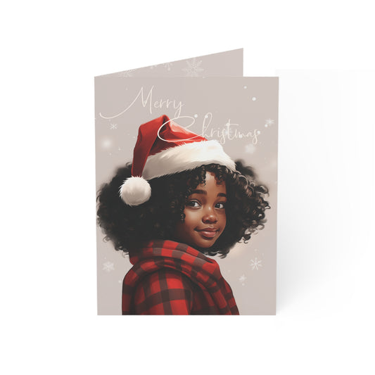 Premium Little Black Girl Greeting Cards (1, 10, 30, and 50pcs)