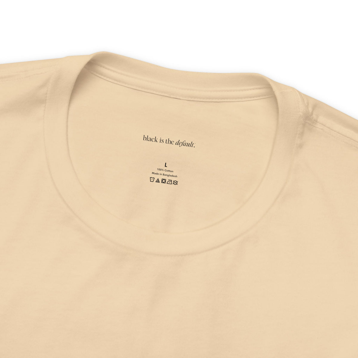 Black is the Default Unisex Jersey Short Sleeve Tee